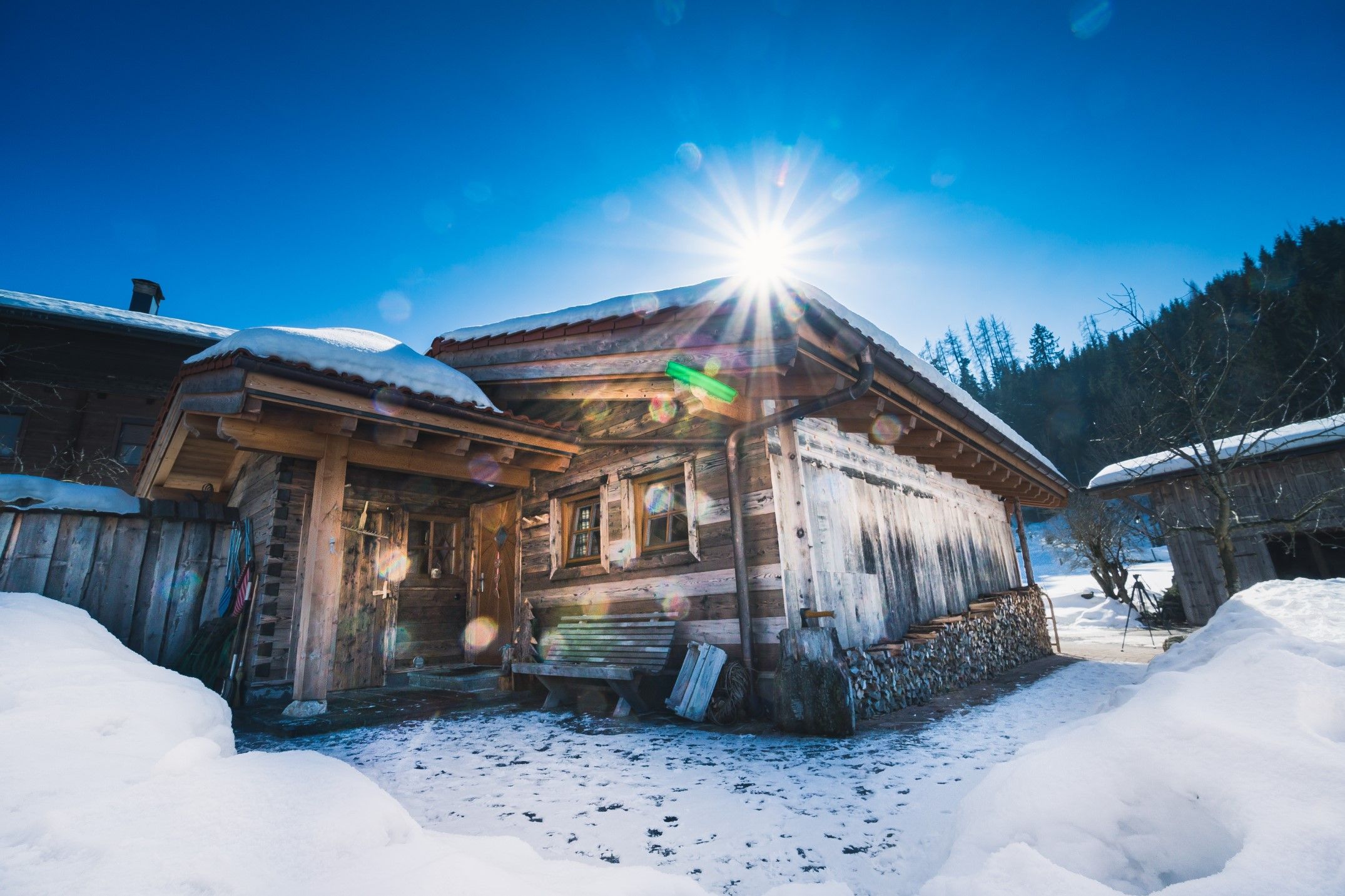 Der Soderhof im verschneiten Winter